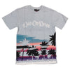 Black Pike Palm Trees Tee (Light Blue)