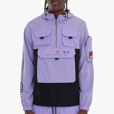Life Code Windbreaker Jacket (Lavender)