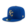 New Era 59Fifty Kansas City Royals Fitted Hat (Blue/Gold)