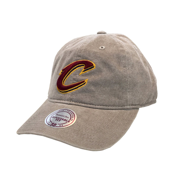 Mitchell & Ness Cleveland Cavaliers Blast Wash Slouch Strap Dad Hat - Fashion Landmarks