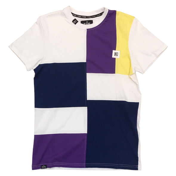 R.S.1NE Color Block TEE (White) - Fashion Landmarks