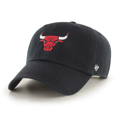 Chicago Bulls Black Clean Up 47 Dad Hat