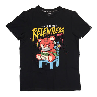 RS1NE No Relentless Embroidered Patch Tee (Black)