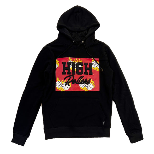 Huge 3D EMBO Print High Rollers Hoodie (Black)