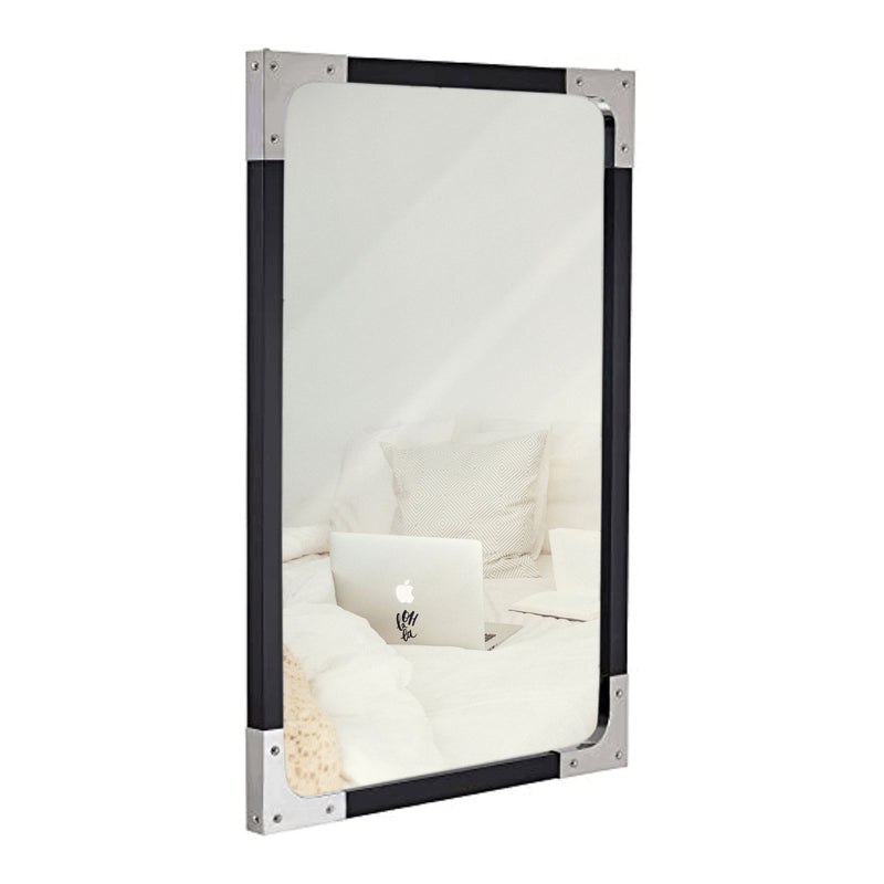 large mirror black frame