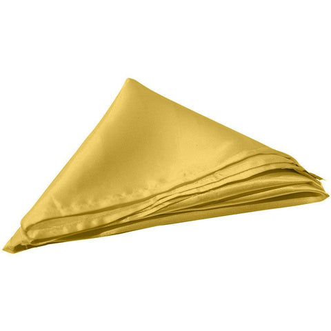 gold shiny satin napkin
