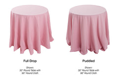 full and puddled drop tablecloth
