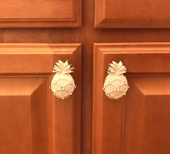 EE-322 glass jewel iron pineapple knobs