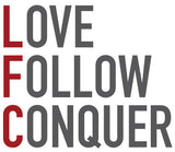 Love Follow Conquer Brand logo