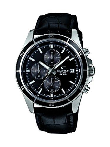 casio edifice chronograph black dial men's watch