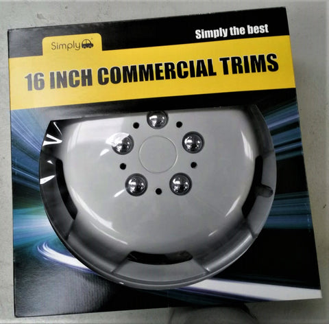 box of stylish wheel trim covers