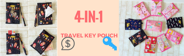 4-in-1 Travel Key Pouch