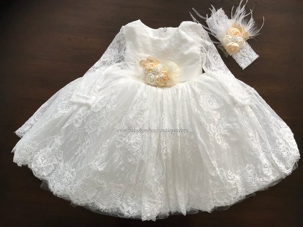 lace baptism dress
