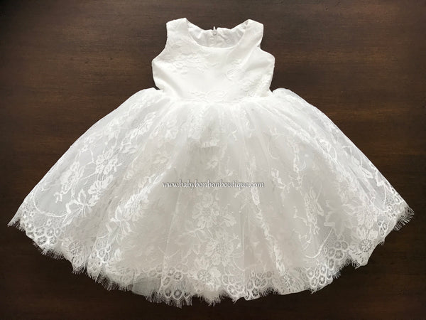 white dress for baptism baby