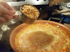 Yellow Pea Flakes, Vegetables, Soup