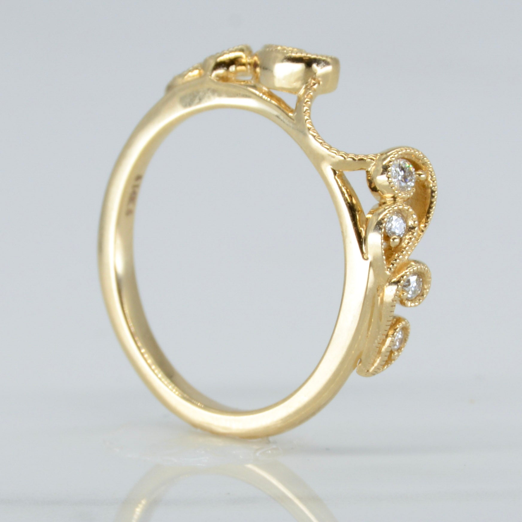 'Bespoke' Filigree Diamond Ring Wrap | 0.13ctw | SZ 7 |