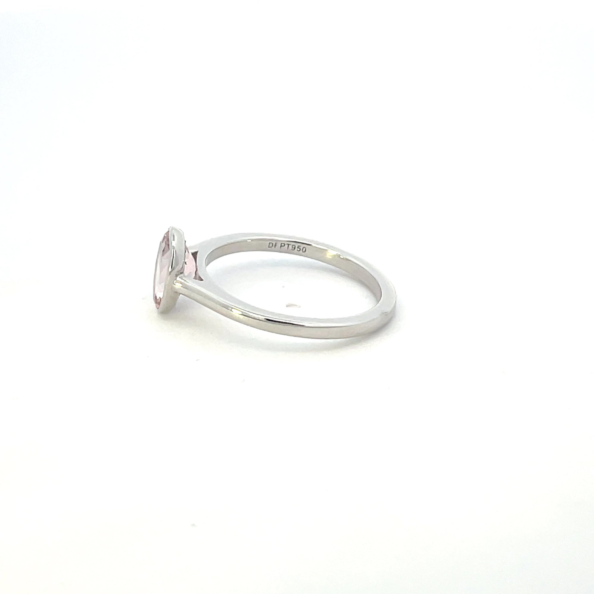 'Bespoke' Bezel Set Morganite Ring | 1.13ct | SZ 6.5 |