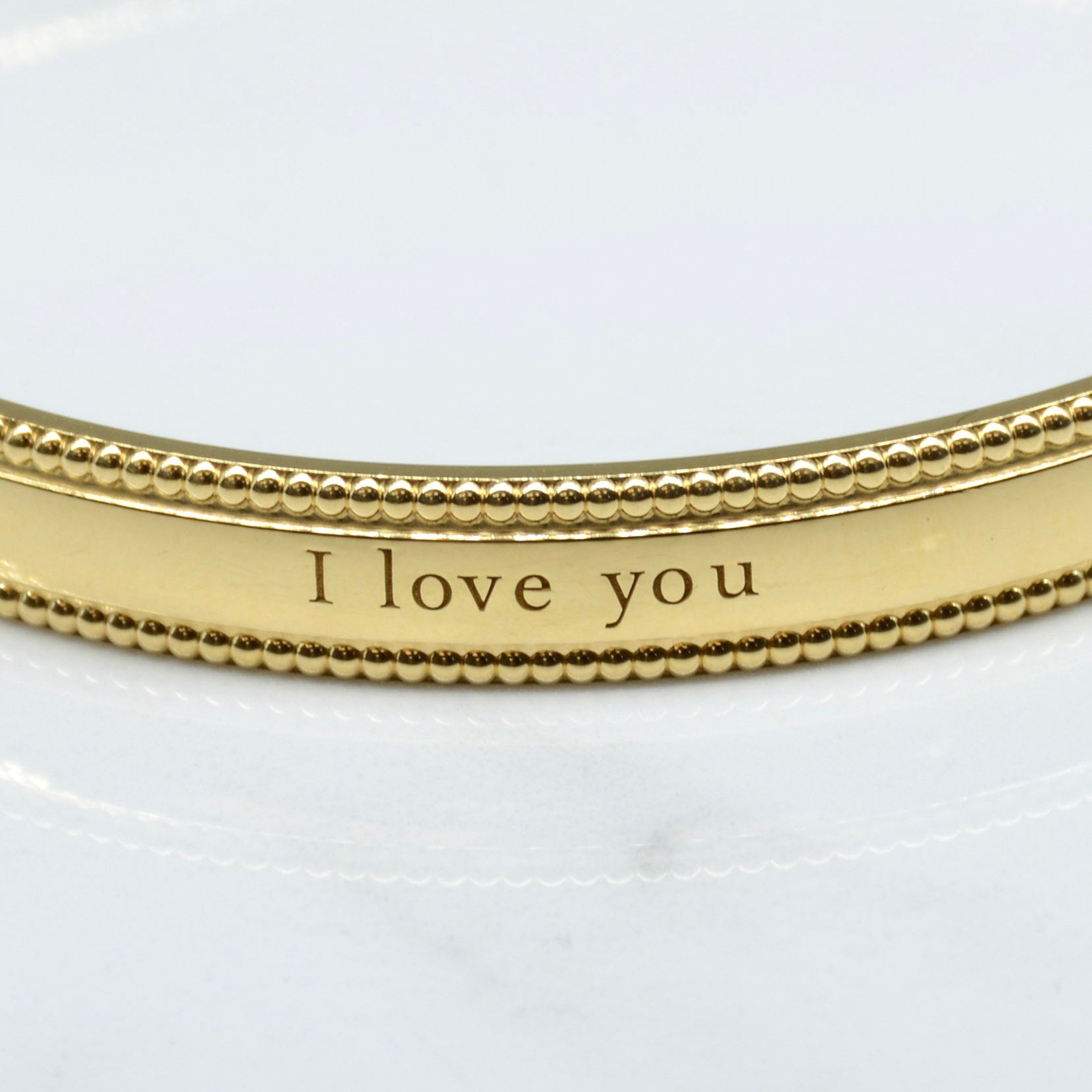 'Tiffany & Co.'  Engraved 'I Love You Bangle' | 7