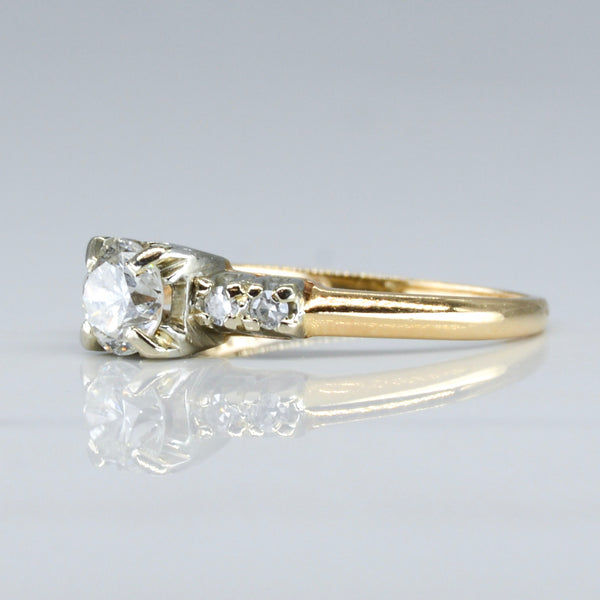 1950s Diamond Engagement Ring | 0.50ctw | SZ 5 |