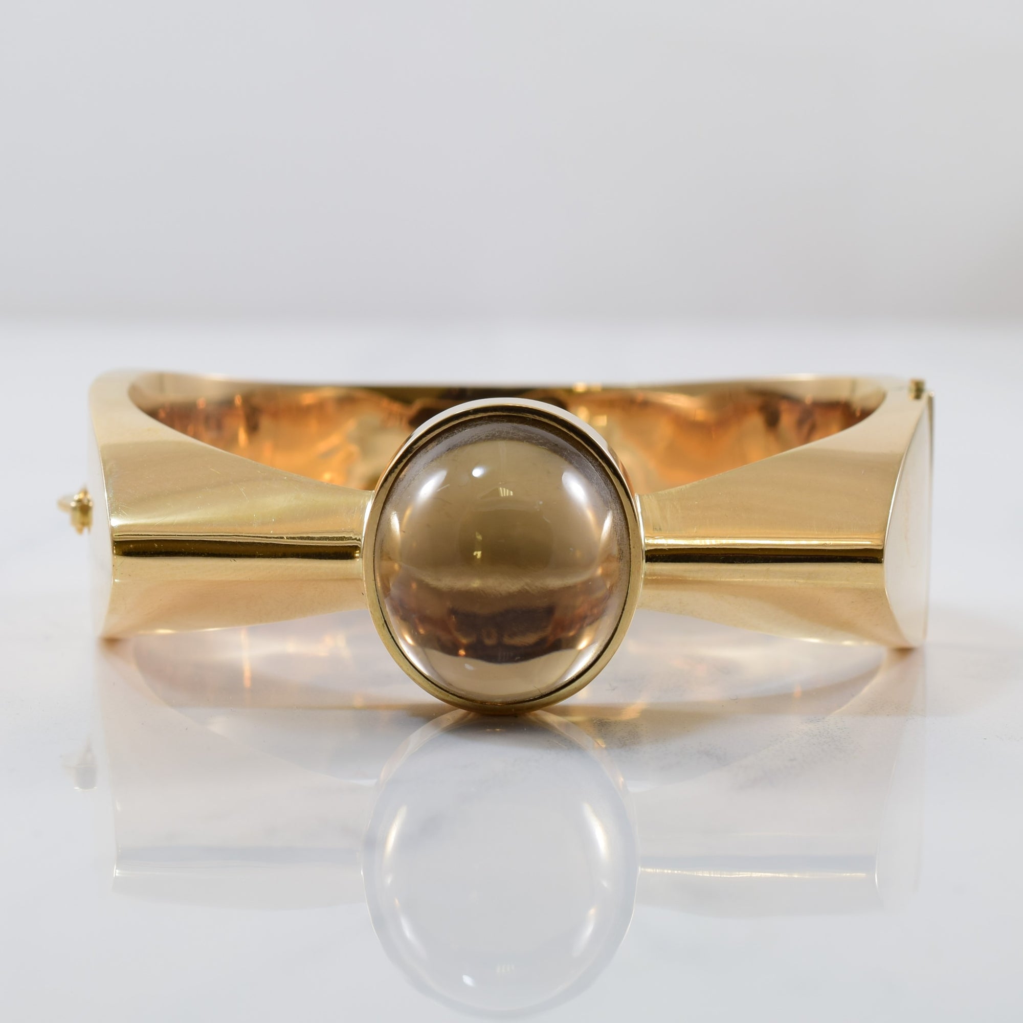 Chunky Smoky Quartz Bangle | 40.00ct | 6