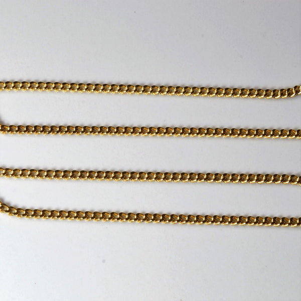 10k Yellow Gold Cable Chain | 16