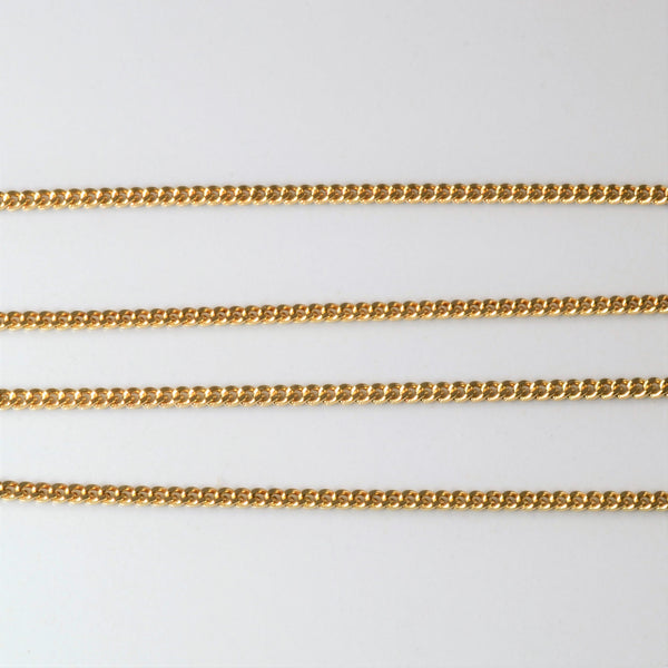 10k Yellow Gold Cable Chain | 18