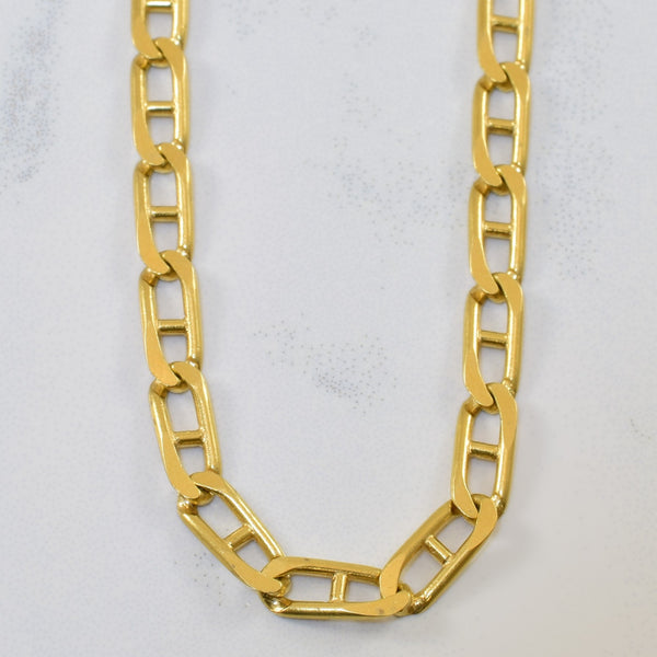 18k Yellow Gold Anchor Chain | 23.5