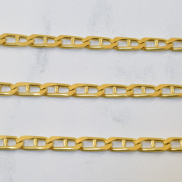 18k Yellow Gold Anchor Chain | 23.5