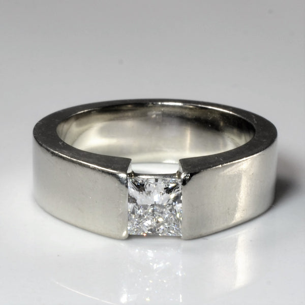 Tension Set Solitaire Diamond Ring | 0.55ct | SZ 5.25 |