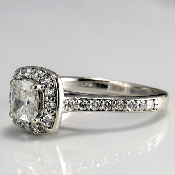 Halo Diamond Engagement Ring | 1.15 ctw, SZ 5.75 |