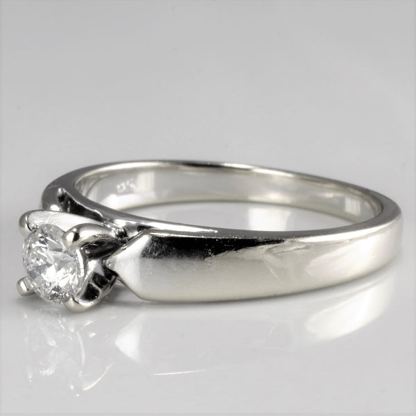 Prong Set Solitaire Diamond Engagement Ring | 0.31 ct, SZ 6.75 |