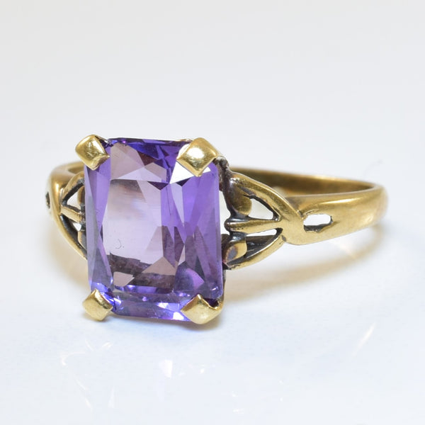 Synthetic Purple Sapphire Ring | 3.75ct | SZ 6 |