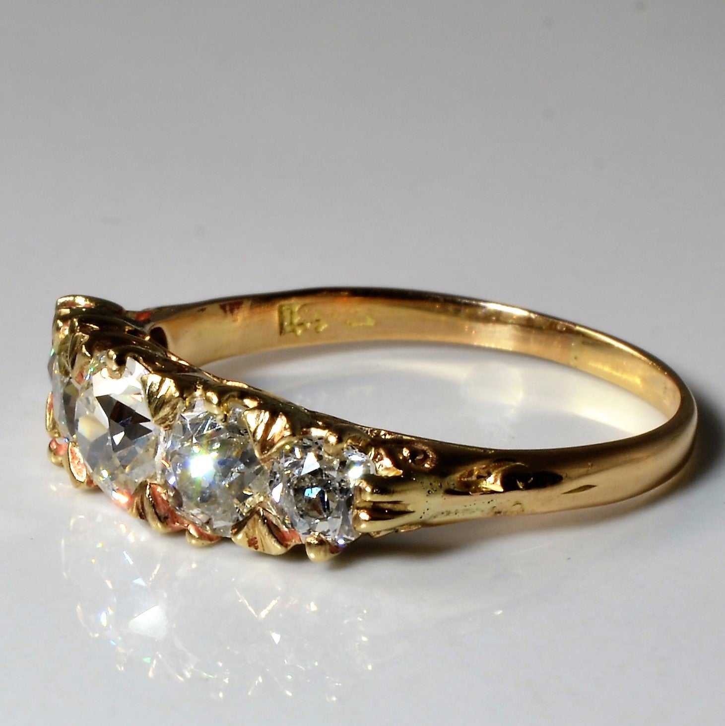 Old Mine Cut Diamond Engagement Ring | 2.10ctw | SZ 8.75 |