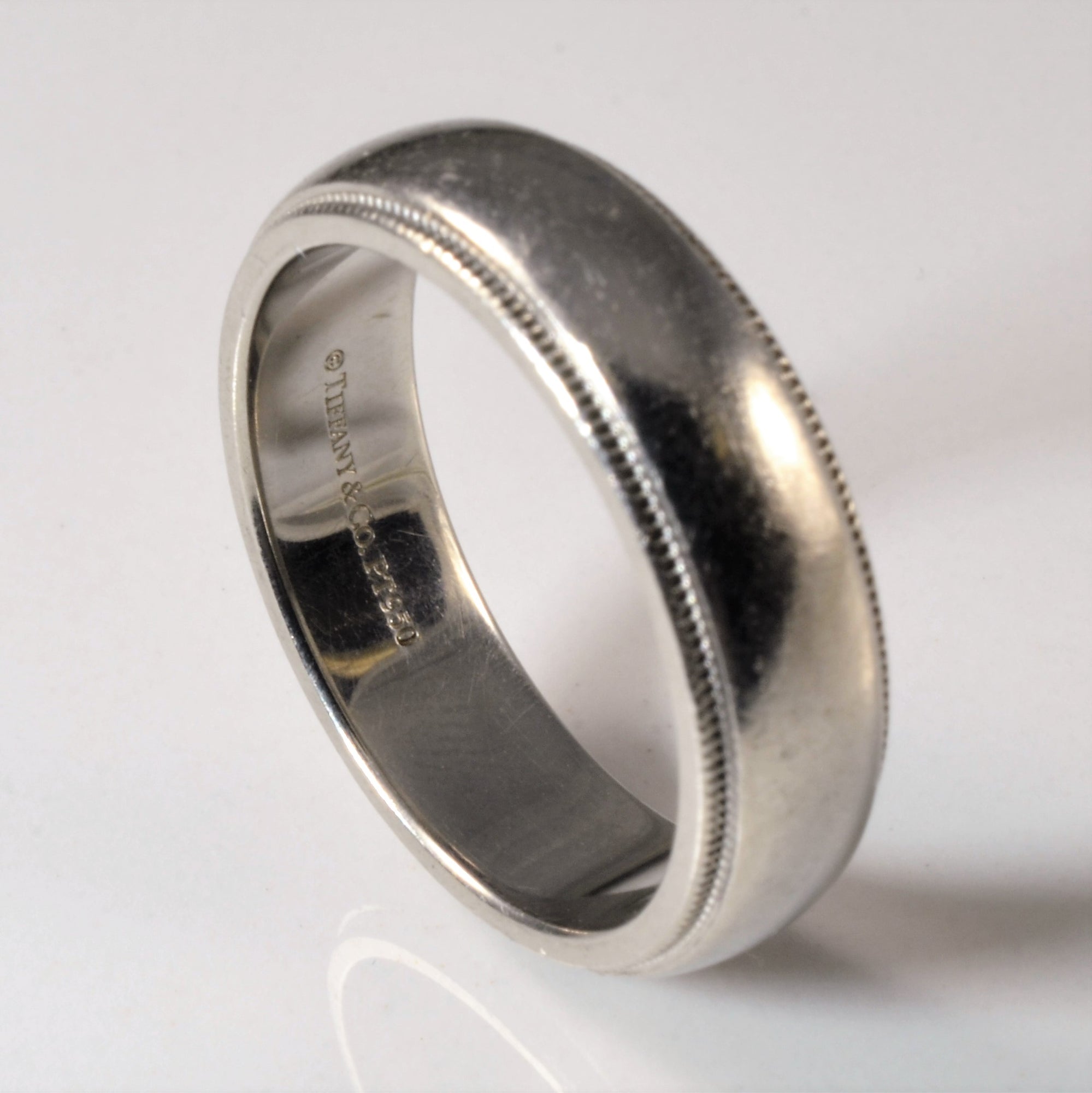 'Tiffany & Co.' Milgrain Wedding Band | SZ 8.25 |