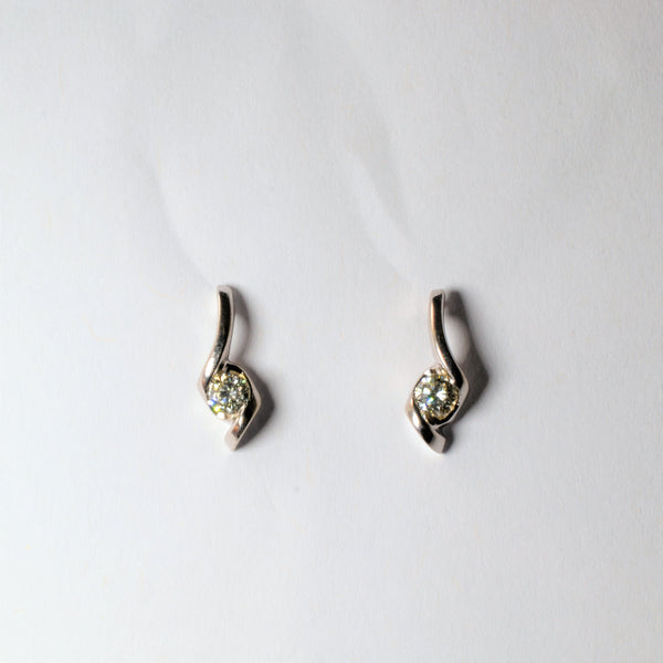 Tension Set Diamond Earrings | 0.32ctw |