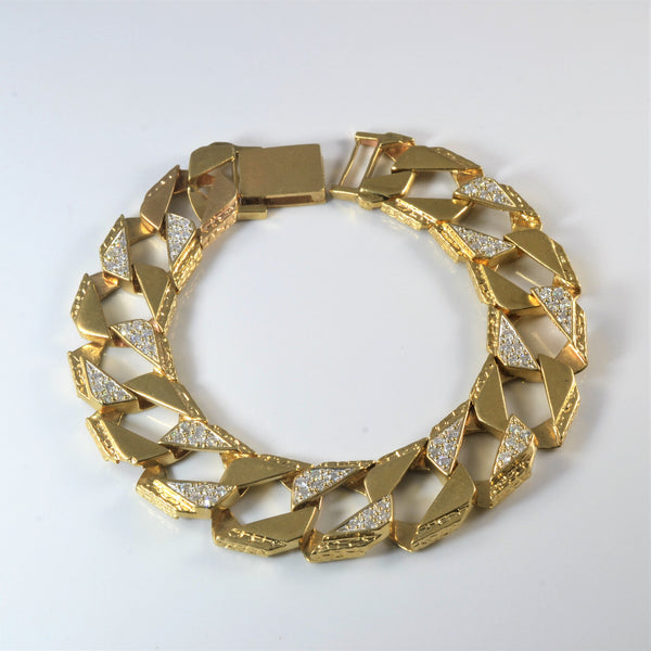 Diamond Curb Link Chain Bracelet | 1.75ctw | 9