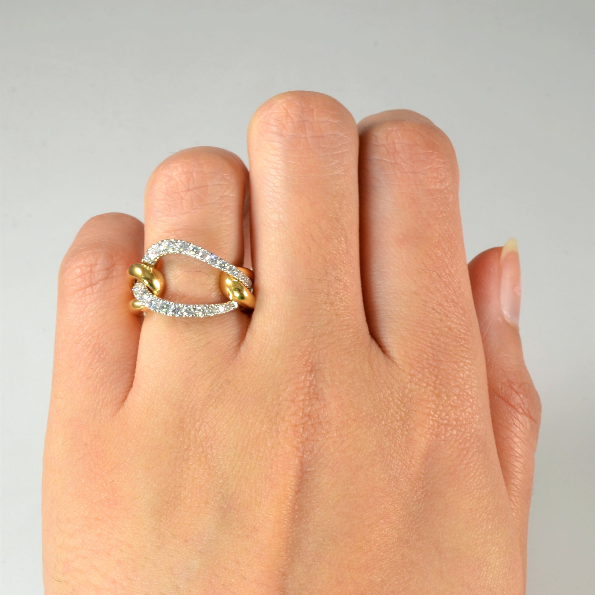 Pave Diamond Knot Ring | 0.40ctw | SZ 4.5 |