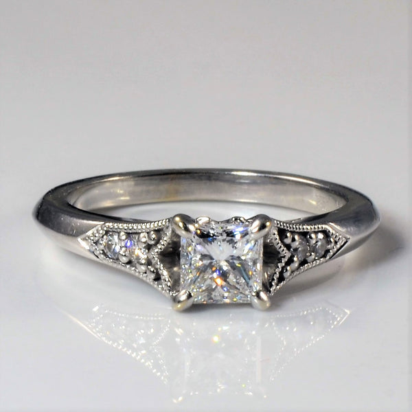 'James Allen' Art Deco Inspired Engagement Ring | 0.56ctw | SZ 5.75 |