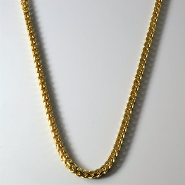 18k Yellow Gold Wheat Chain | 24