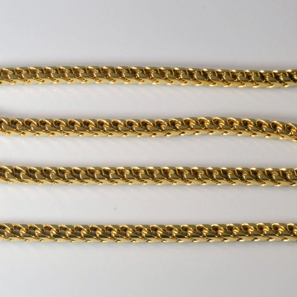 18k Yellow Gold Wheat Chain | 24