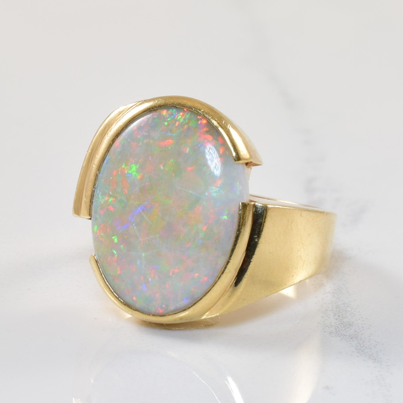 Opal Cabochon Bypass Ring | 3.00ct | SZ 5.75 |