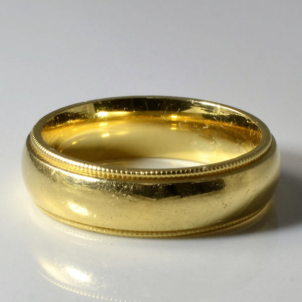 'Birks' Milgrain Detailed Wedding Band | SZ 8.5 |