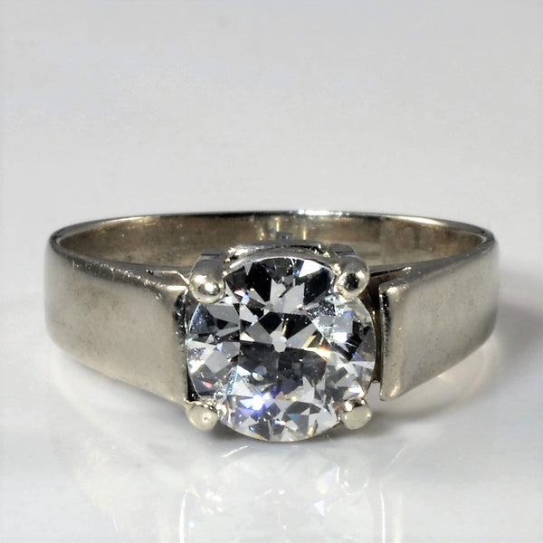 Tapered Old European Solitaire Diamond Ring | 1.18ct | SZ 6.25 |