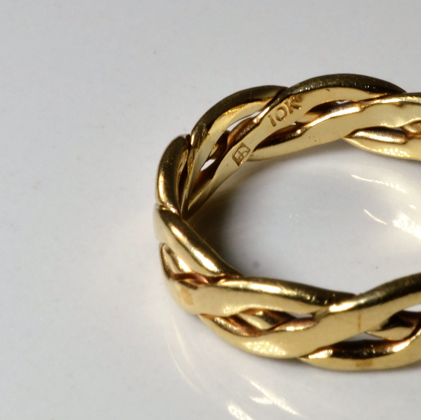 Yellow Gold Braided Band | SZ 4.5 |