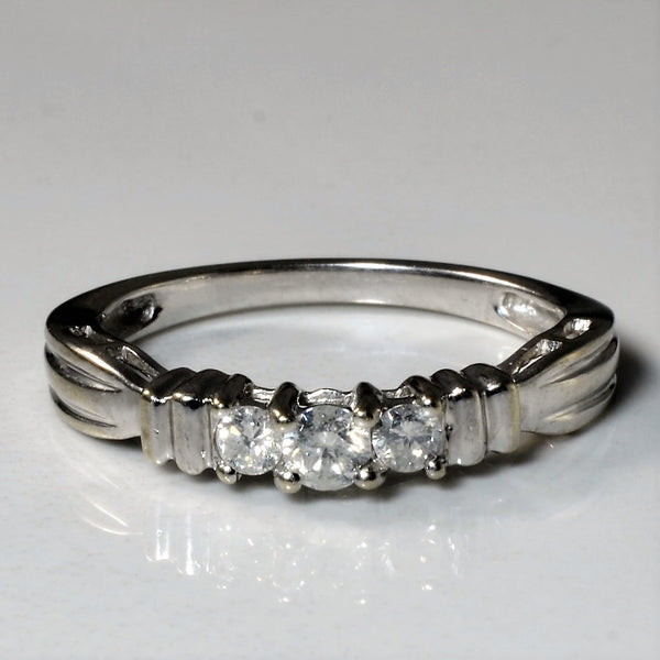 Three Stone Diamond Ring | 0.22ctw | SZ 7 |