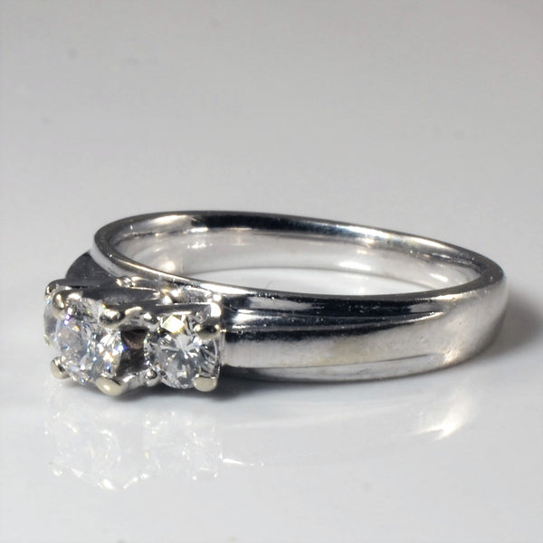 Classic Three Stone Diamond Ring | 0.42ctw | SZ 5.75 |