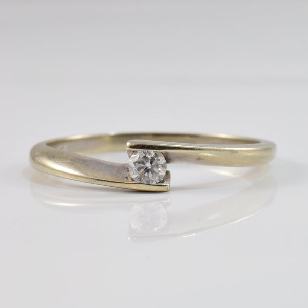 Petite Diamond Bypass Ring | 0.08 ctw SZ 6.75 |