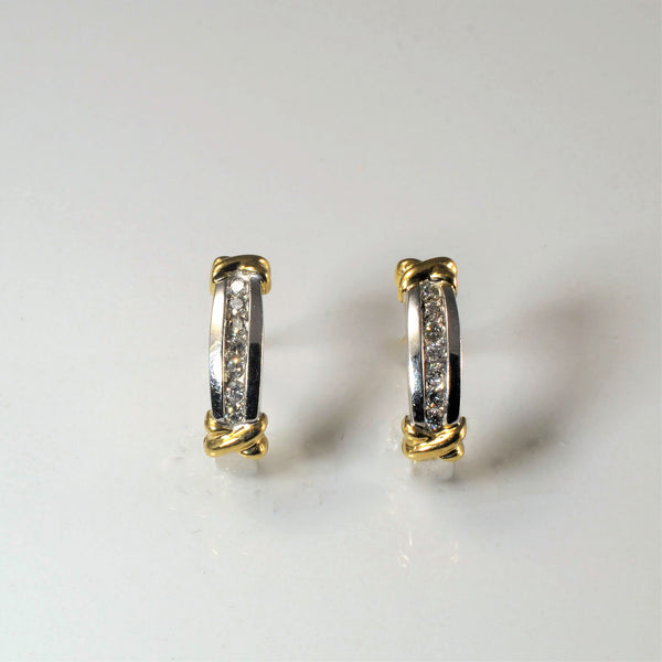 Channel Set Diamond Earrings | 0.14ctw |