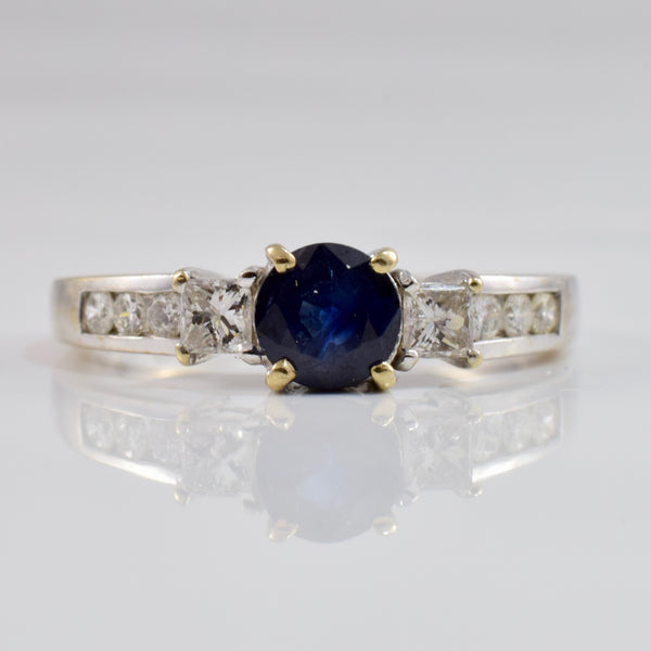 Sapphire and Diamond Engagement Ring | 0.46 ctw SZ 7.25 |