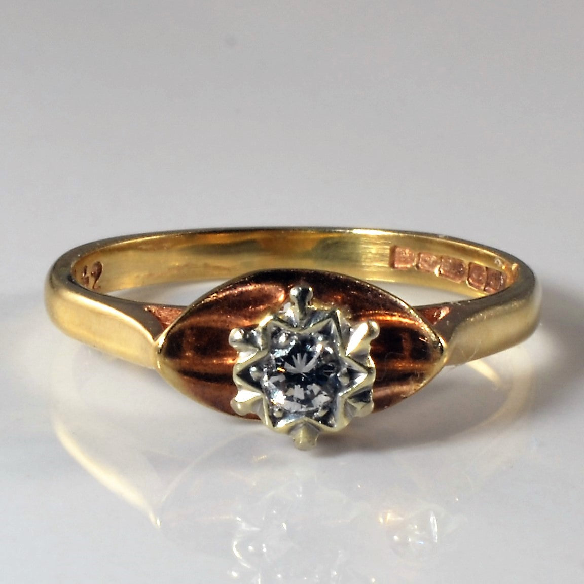 1970s Solitaire Diamond Ring | 0.08ct | SZ 5.75 |